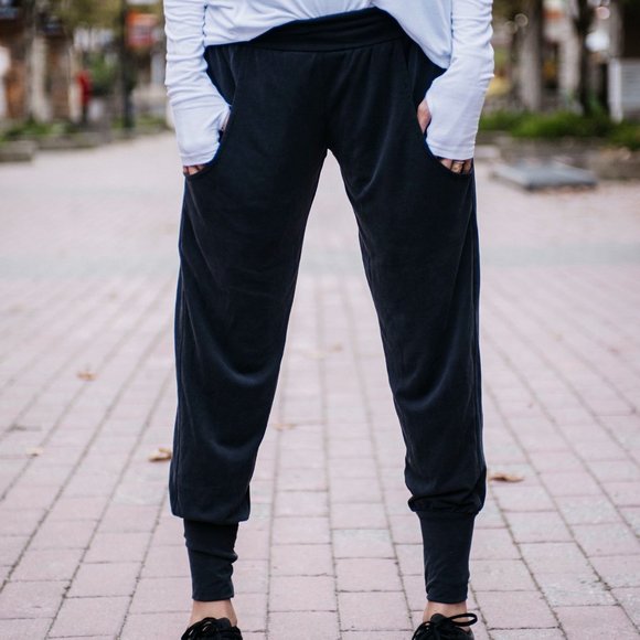 Zyia Pants Everywhere Zipper Jogger Zyia Zyia Active Navy Blue